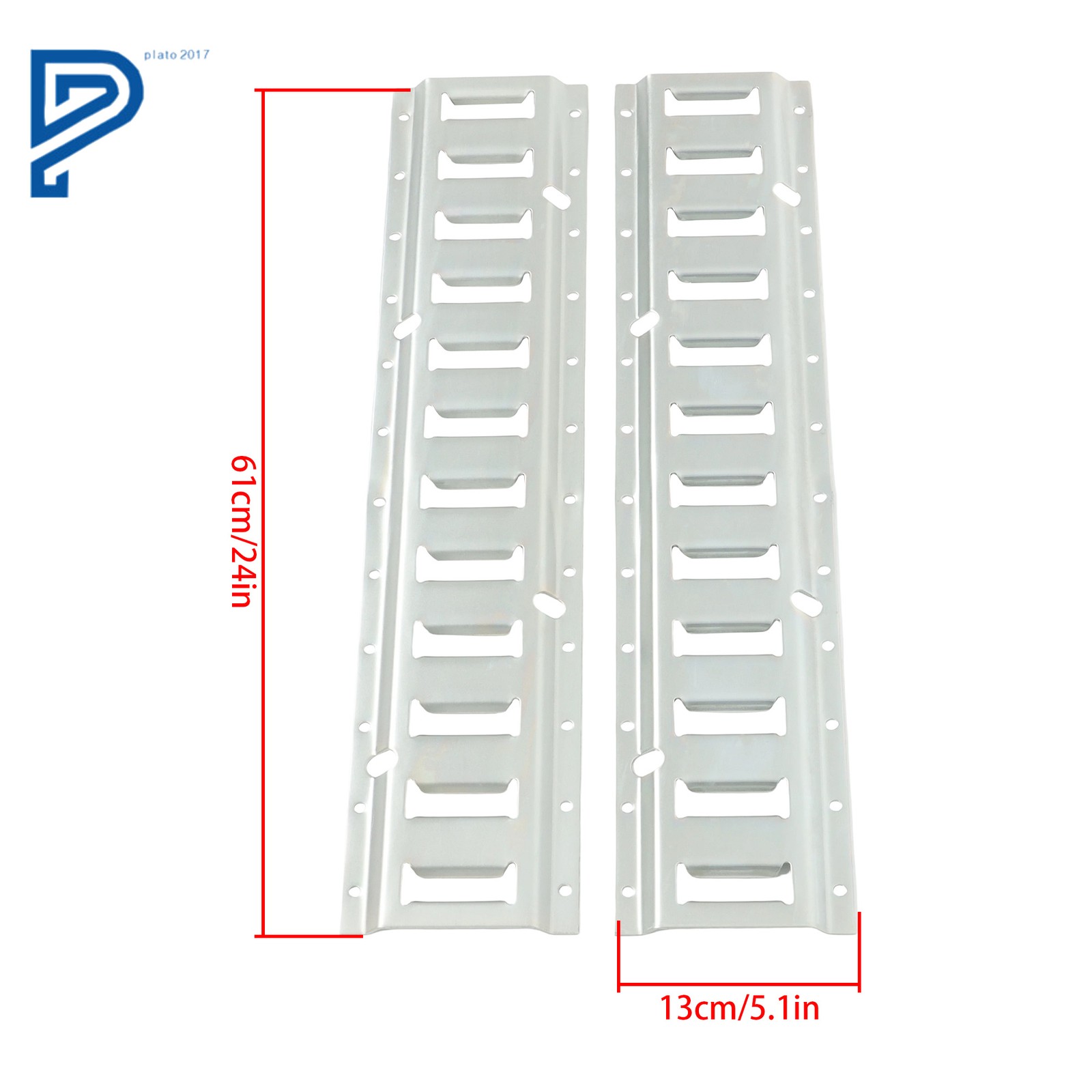 E Track Tie Down Rail Kit 8× 2' E-Track Bar Rails For Garages Trailers