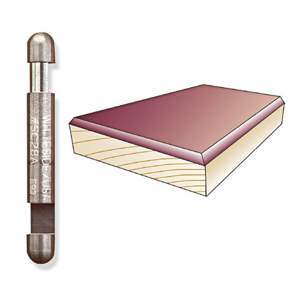 Whiteside SC28A Carbide Flush Trim 1/4"SH, 1/2"CL, DE