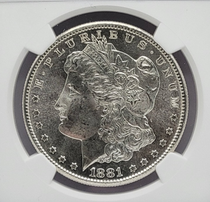 1881-S Morgan Silver Dollar $1 - Graded NGC MS64