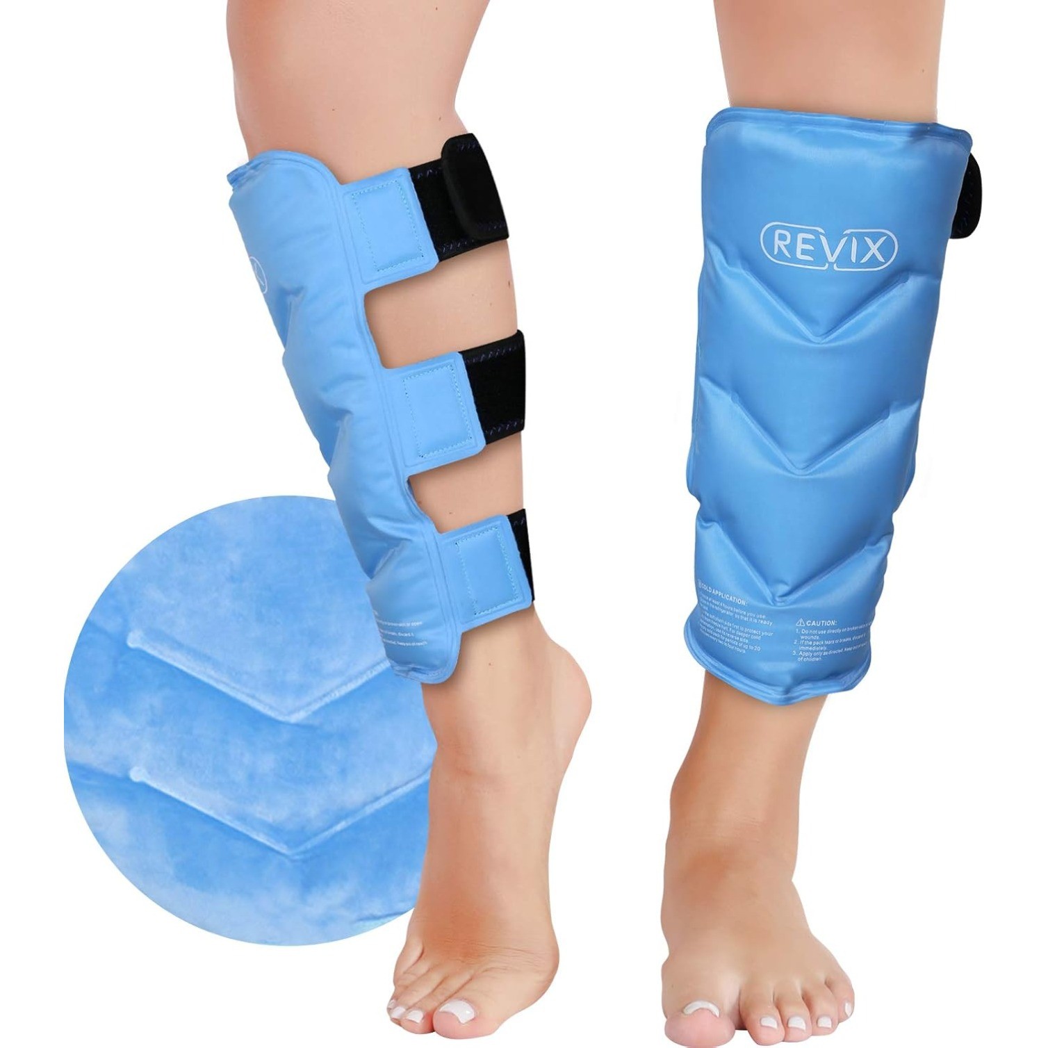 Shin Splint Ice Pack for Injuries Reusable Gel Wrap for Post Surgery Rehab