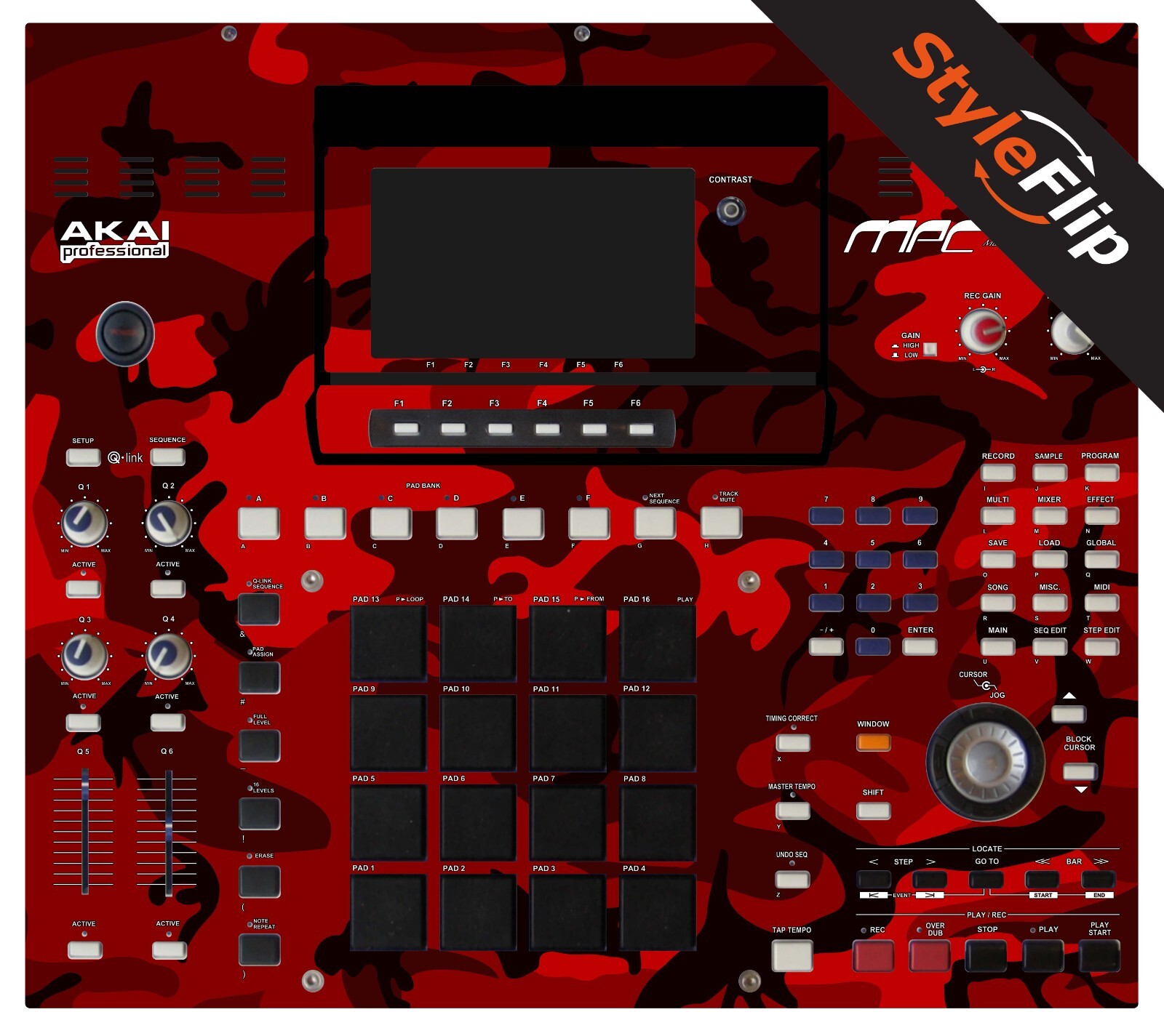 Akai MPC 4000 Skin | Color Red | Protective Decal | StyleFlip Skins