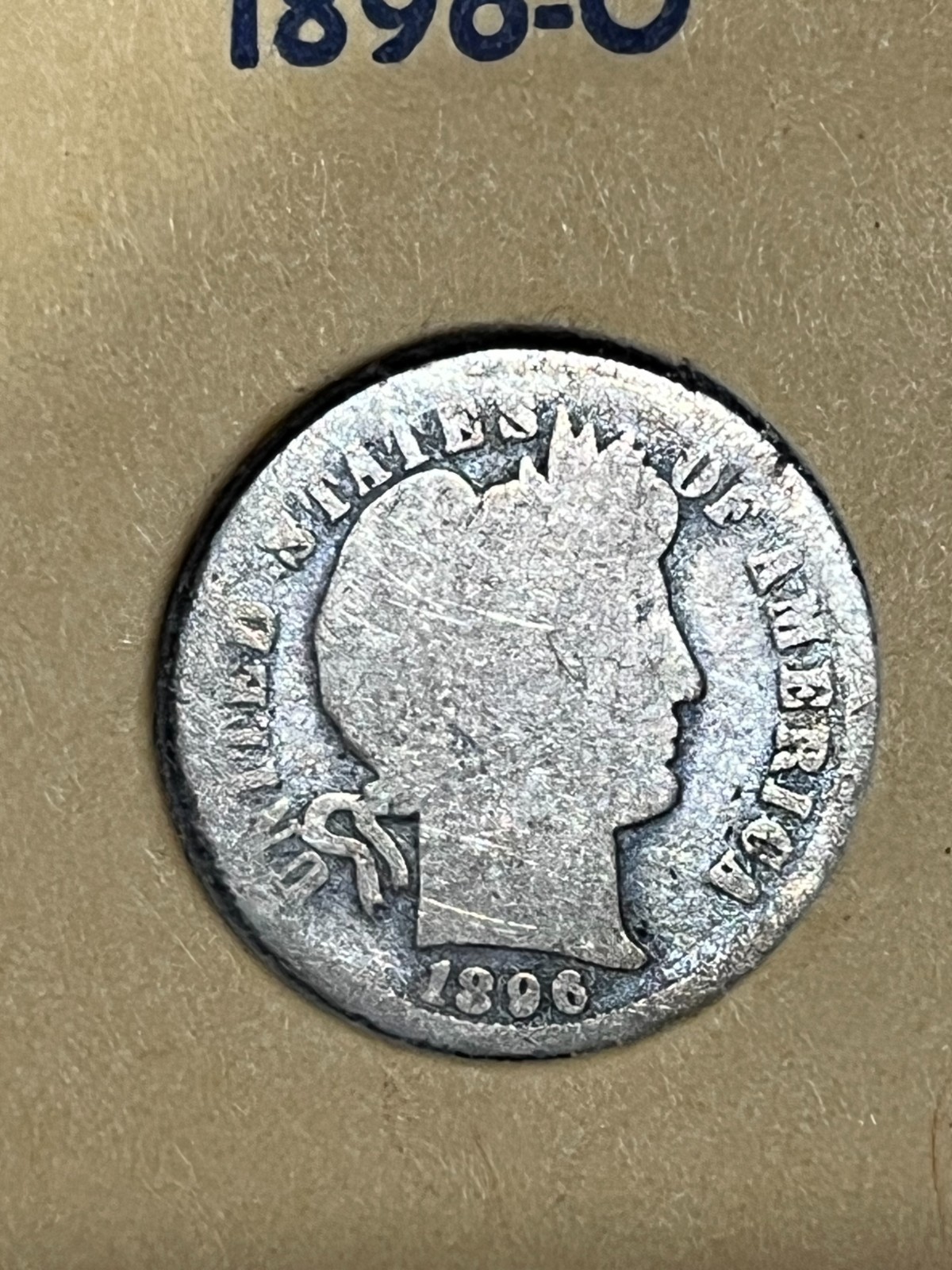 1896-O Barber Dime
