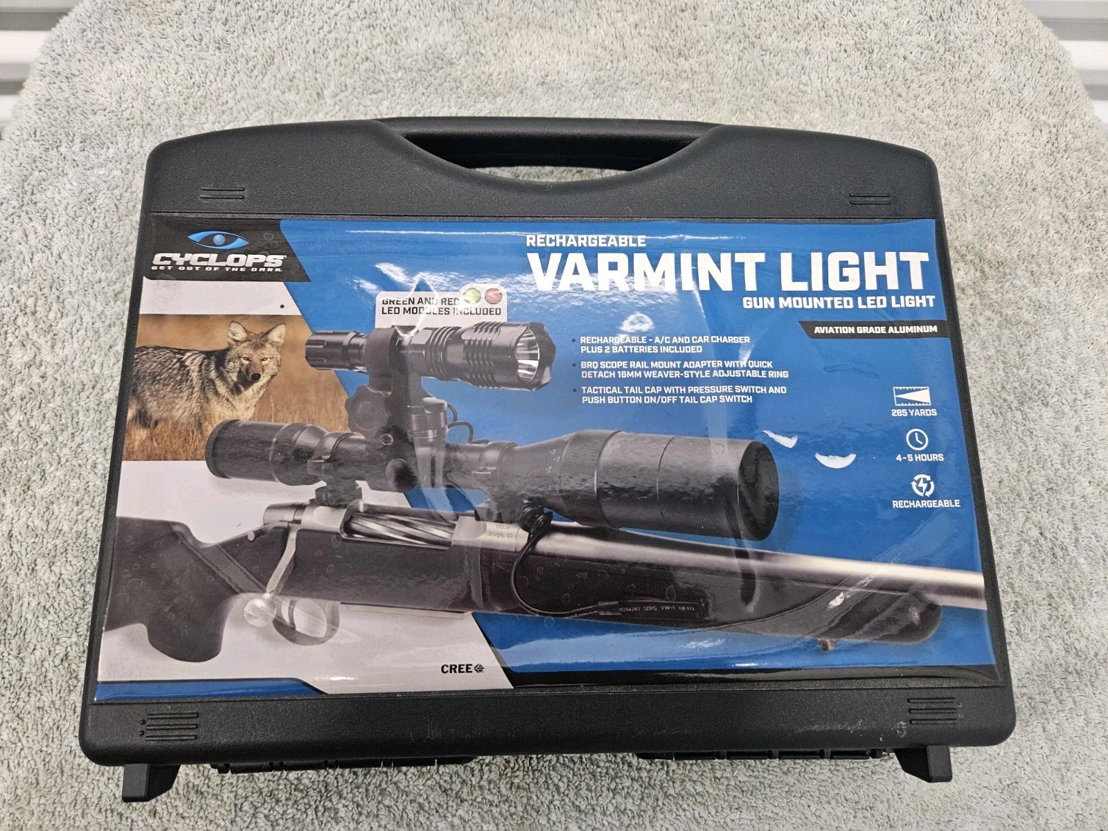 Cyclops CYC-VB250  Varmint LED Light Kit Red & Green, Rail Mounted Rifle Hunting