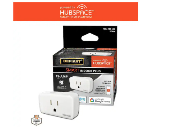Smart Plug Wi-Fi Bluetooth Outlet Timer 15A Voice Control No Hub Required