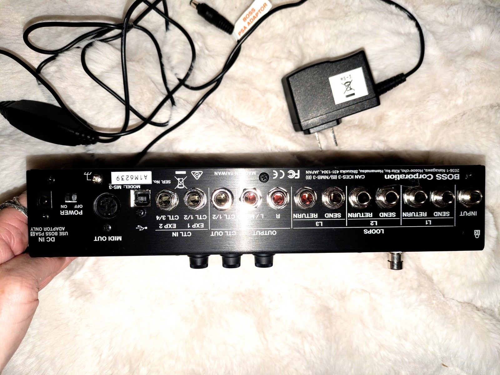 Boss MS-3 Multi Effects Switcher Loops Built-in Effects Pedal Switcher + Adapter
