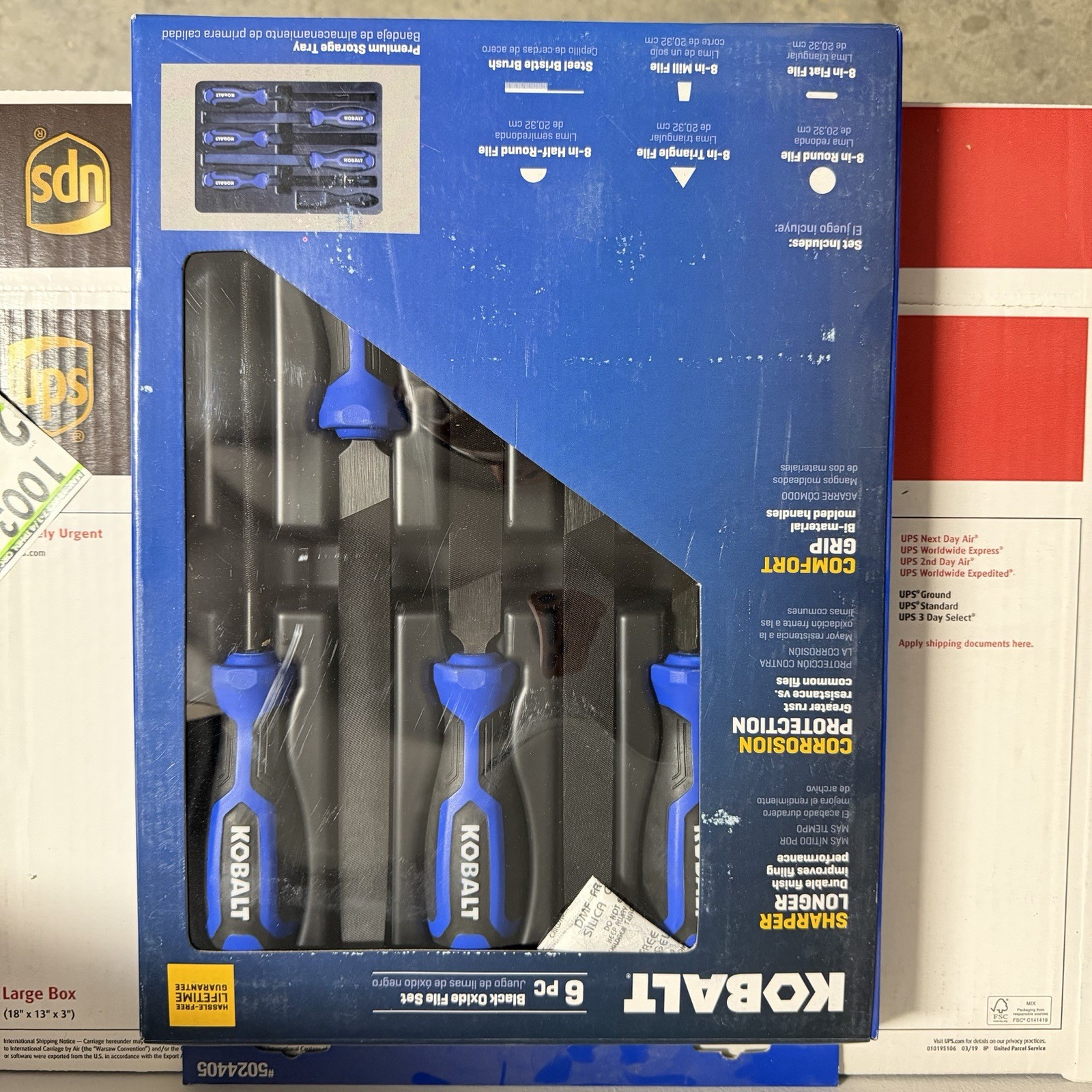Kobalt 6PC Black Oxide File Set
