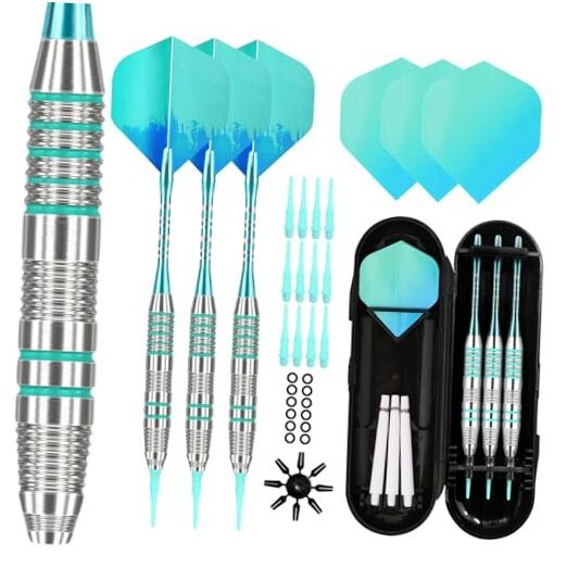 Soft Tip Darts Sets - Soft Tip Darts for Electronic Dartboard Blue-Green