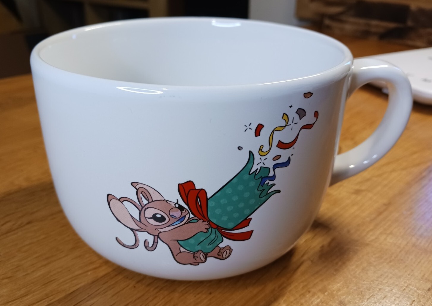 Disney Lilo & Stitch Angel Christmas Cracker Oversized Mug