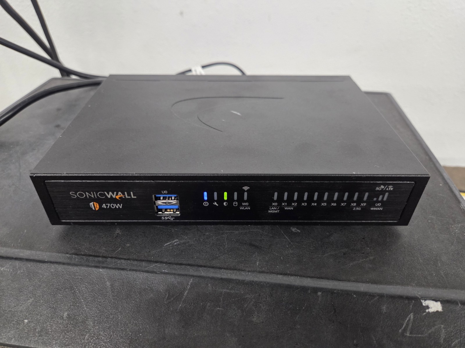 SonicWall TZ470w Wireless Firewall Power Tested ONLY