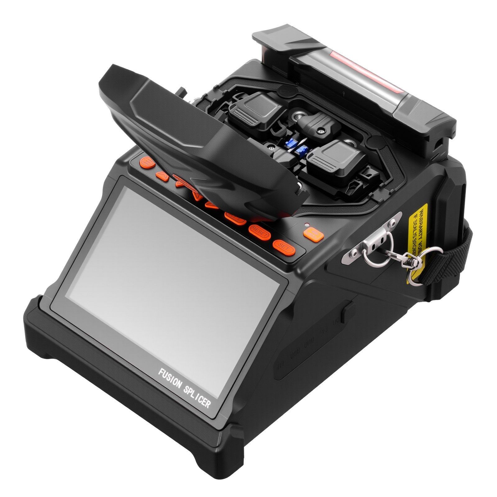 Fiber Optic Fusion Splicer 5" Screen 6 Motor Core Clad Alignment