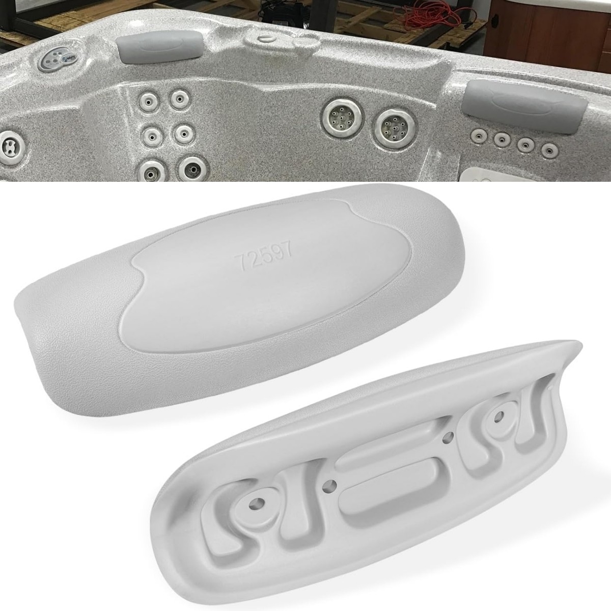 72597 Spa Neck Pillows 2Pcs for 2002-2007 Hot Spring Hot Tubs & Spas Aria Envoy