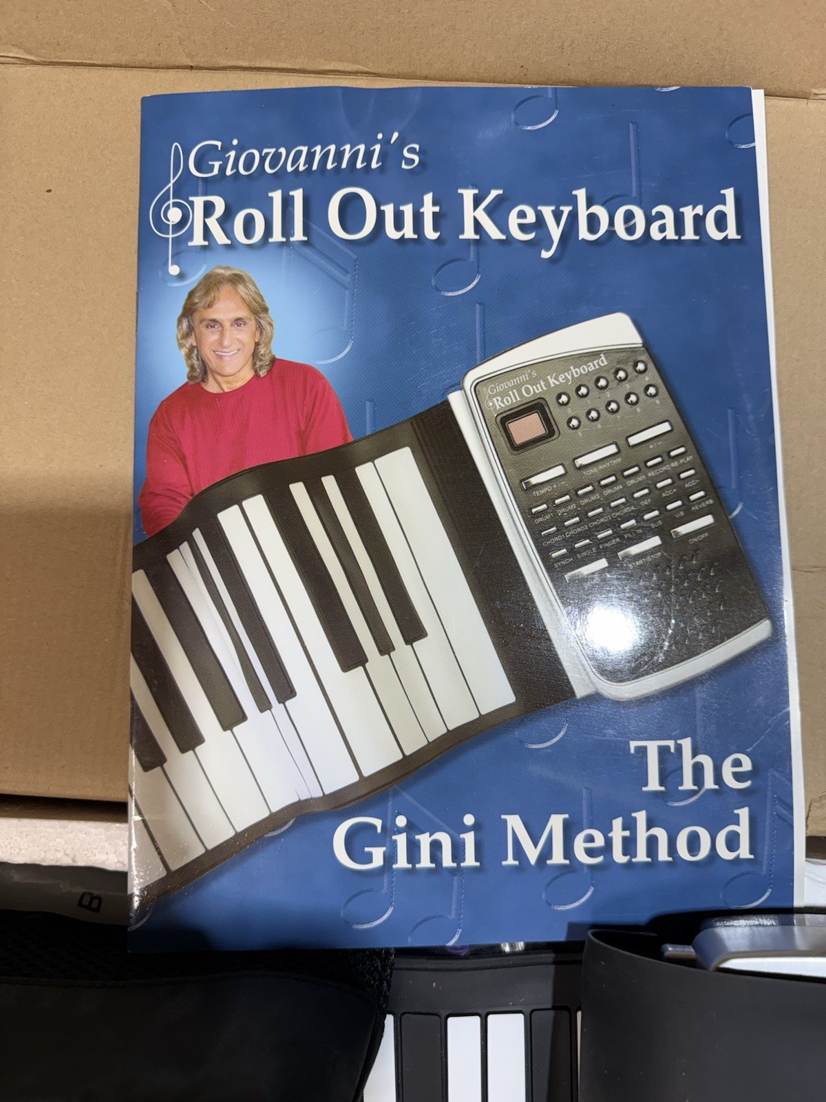 Giovanni’s Roll Out Keyboard Gini Method Complete w/ Book, Case, Adapter Tested