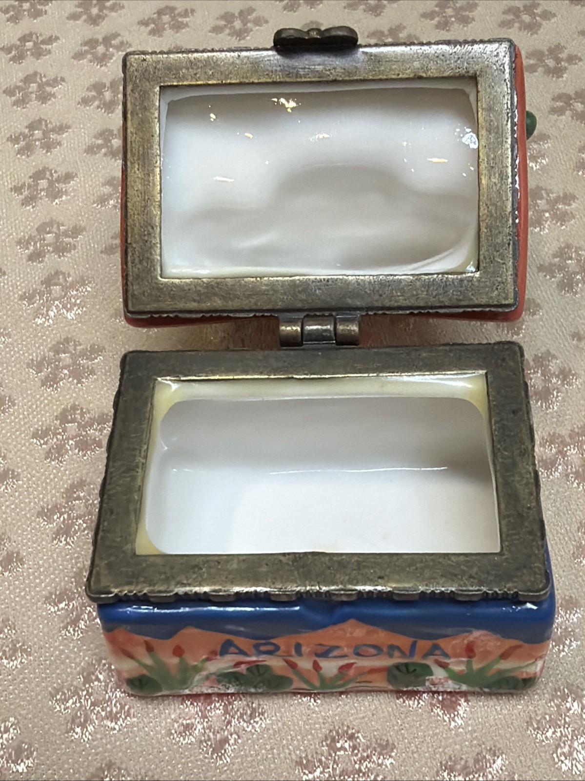 “Arizona” Ceramic Multicolored Trinket Box PO