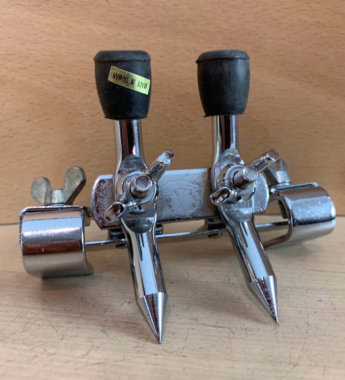 Hoop Clamp BASS DRUM ANCHOR Kick Spur Spike Anti-Skid Cleat Leg Part Import Good