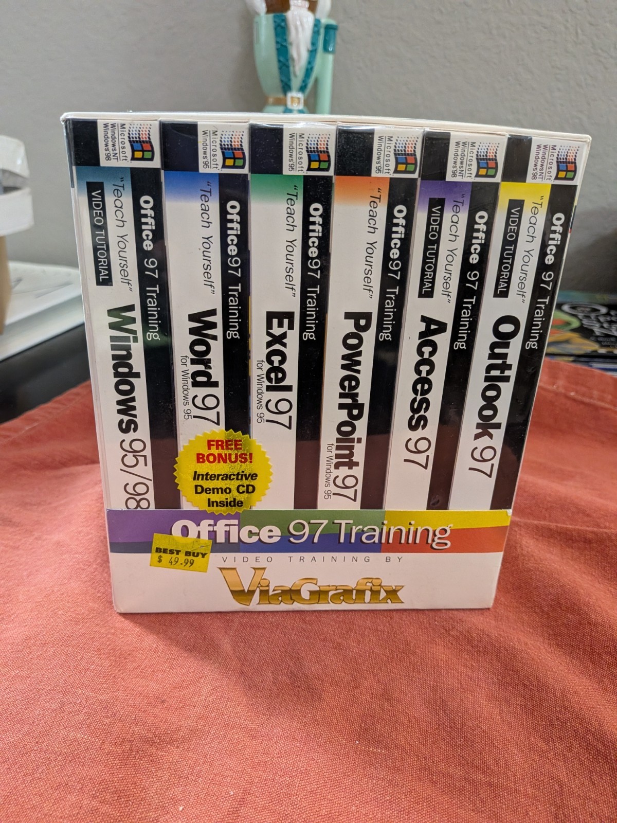 Vintage Viagrafix Microsoft Office 97 Training VHS Tapes Computer Archive