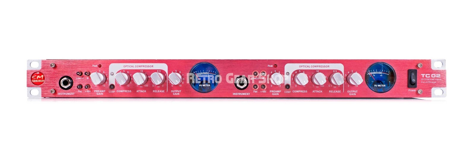 SM Pro Audio TC 02 Valve Preamp Compressor 2-Channel Modified by Revive Audio