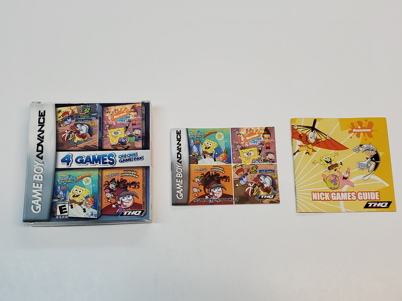 Nickelodeon 4 Games on One Game Pack GBA Authentic Box & Manual Only *