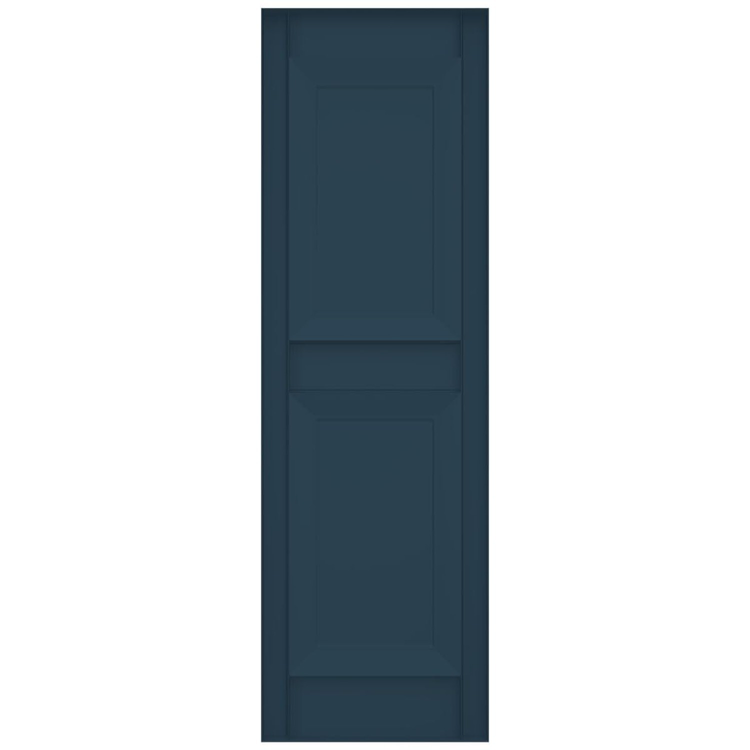 Ekena Millwork Lifetime Vinyl LP2S14X03100CB Standard Two Equal Panel Vinyls,...