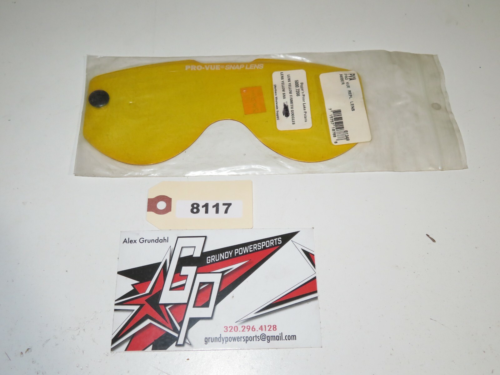 PRO-VUE - NOS Yellow Snap Lens Smith Qty 1 - PV1B