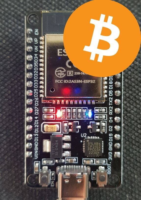 Bitcoin Nerdminer V2 ESP32-DEVKIT V1 Dual Core CP2102 Lottery Nerd Miner BTC