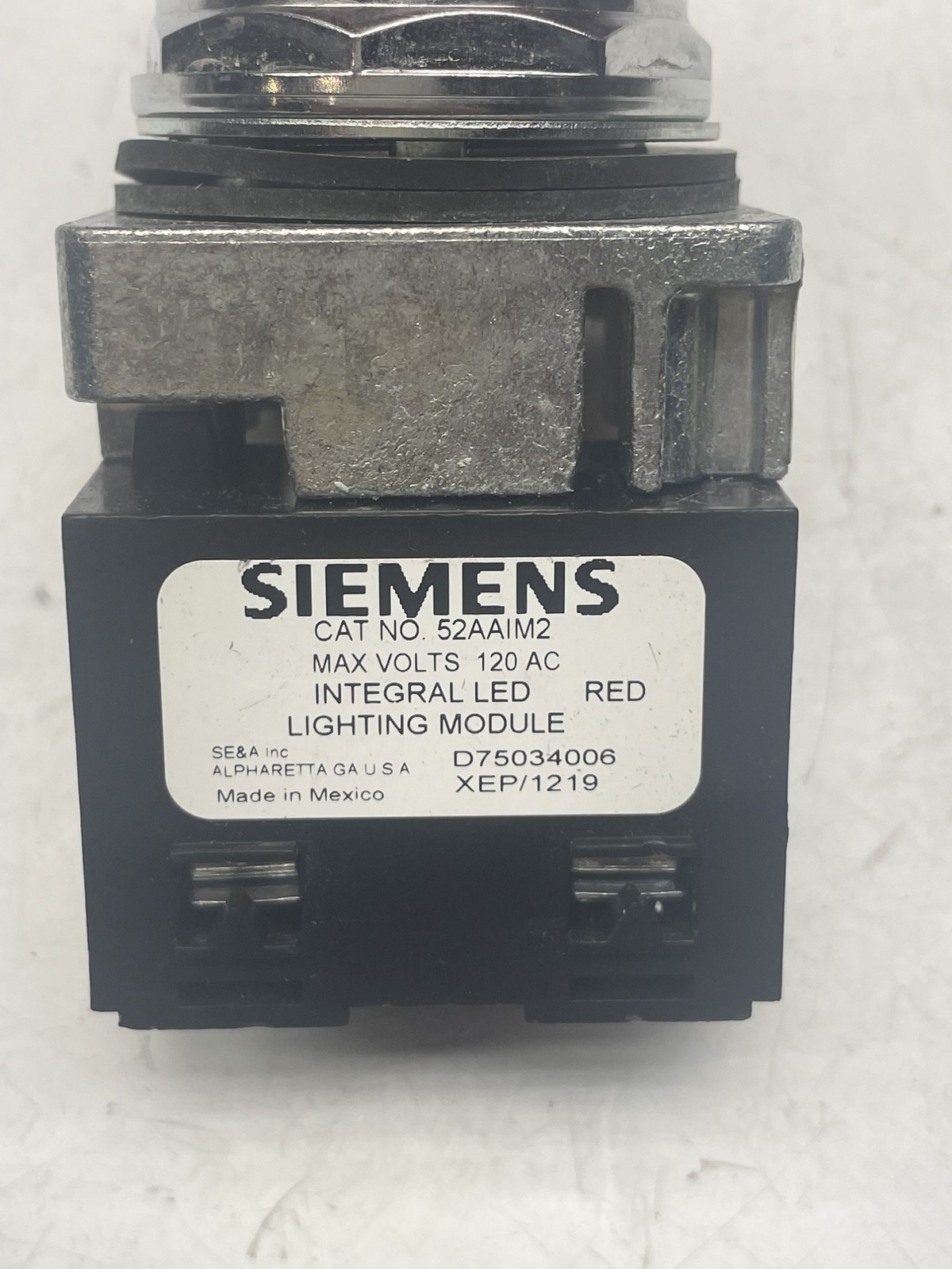 SIEMENS 52AAIM2 52PL4M2 RED PILOT LIGHT NSNP