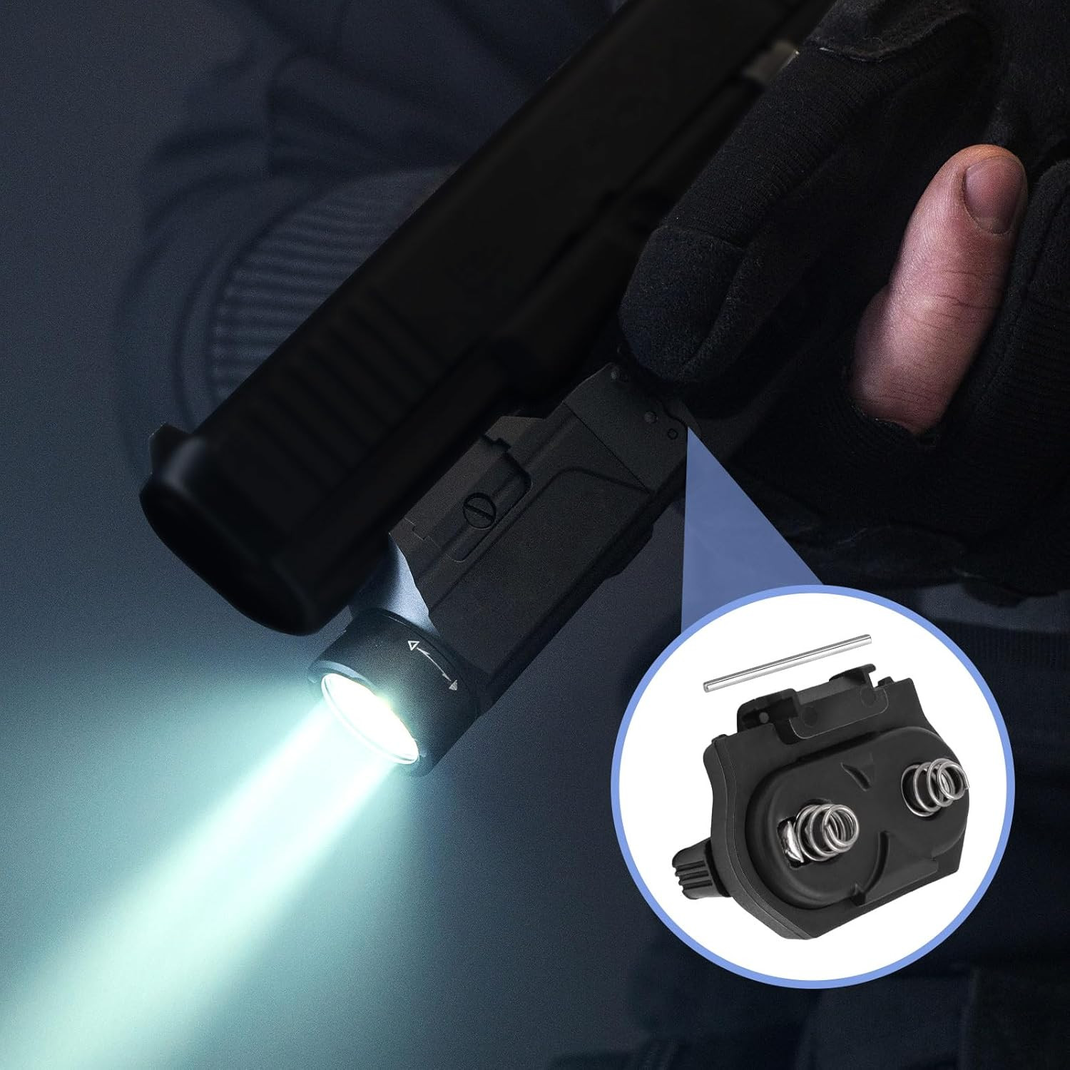 Flashlight Replacement Battery Door for Streamlight TLR1 and TLR2 Series Flashli