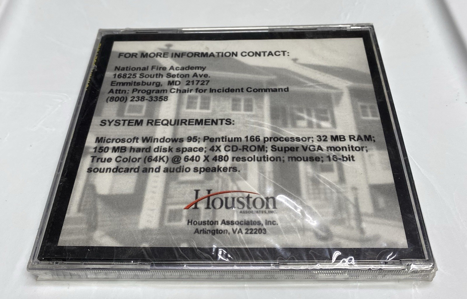 Townhouse Fire Incident Command System Cd-rom New Sealed Free Shipping.