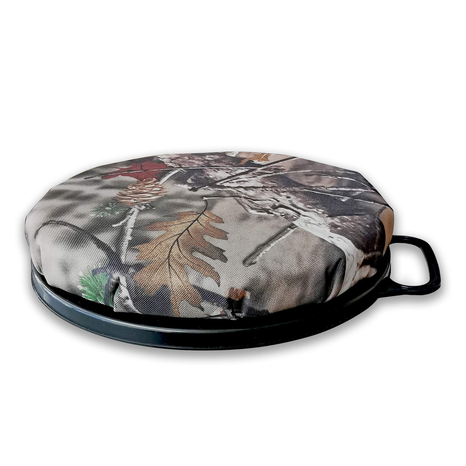 AUSCAMOTEK Swivel Bucket Lid Seat with Padded Camo 5 Gallon Pail Top Seat Cus...