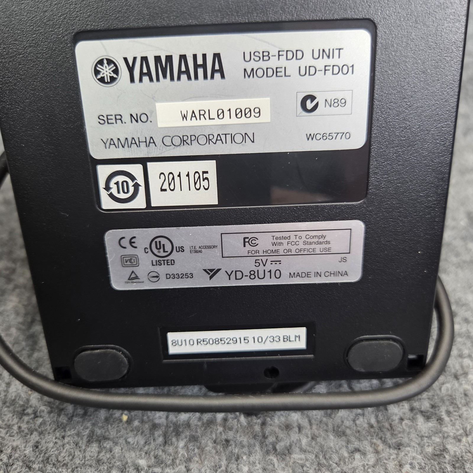 YAMAHA Floppy Disk Drive Unit UD-FD01 Used