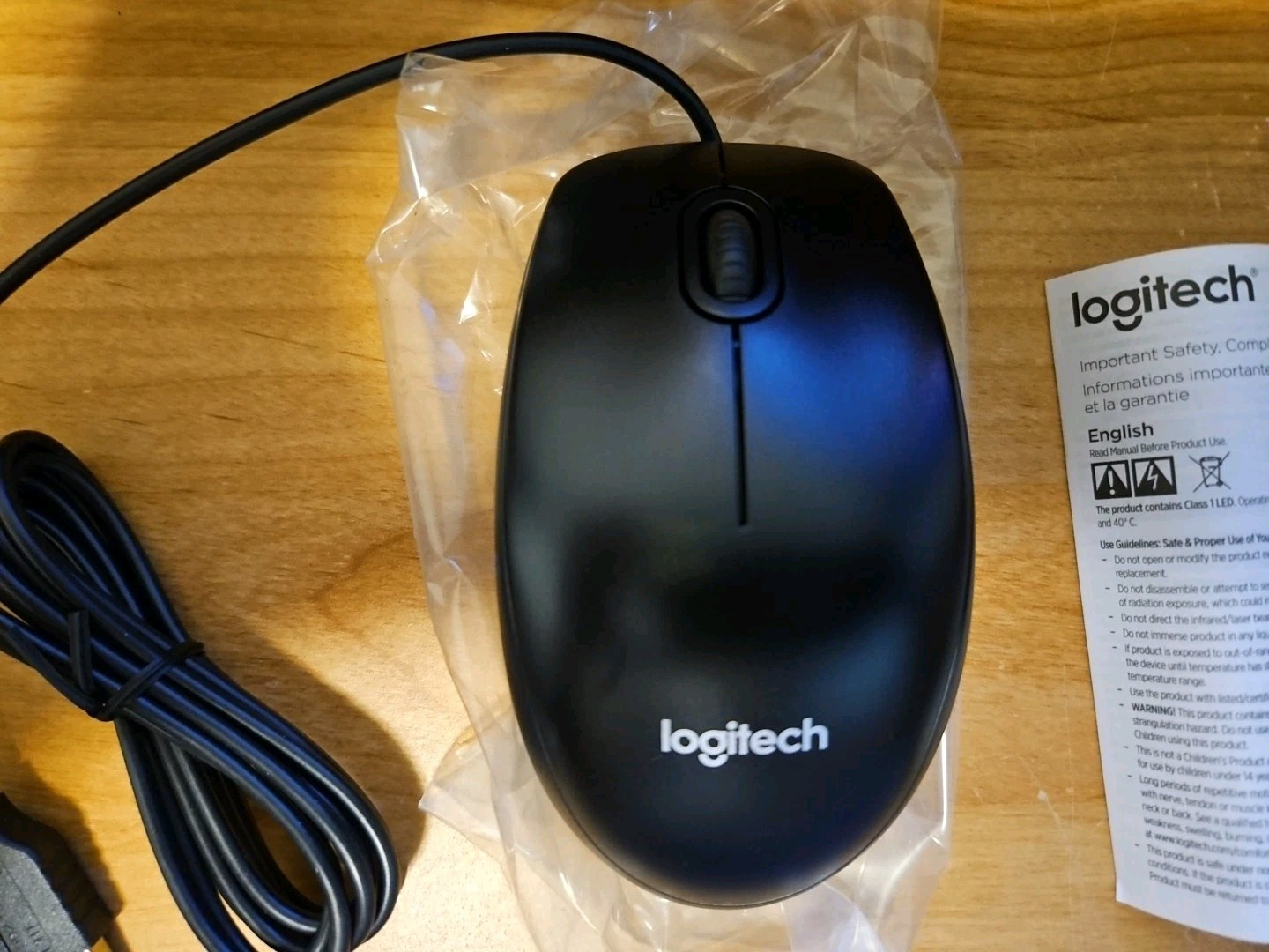 Logitech B100 (910-001439) Optical USB Mouse