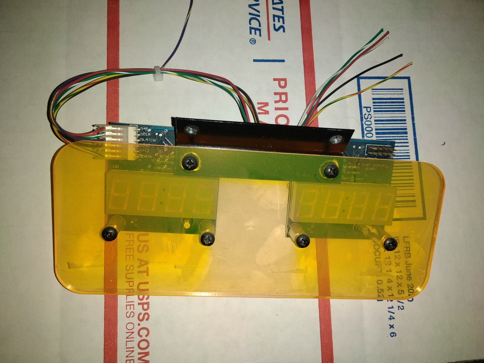 benchmark wheel deal arcade redemption 3 player cabinet pcb part #744