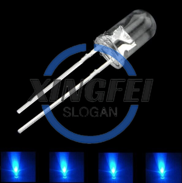 50pcs NEW F5 5mm Blue Round Superbright LED Light LED lamp