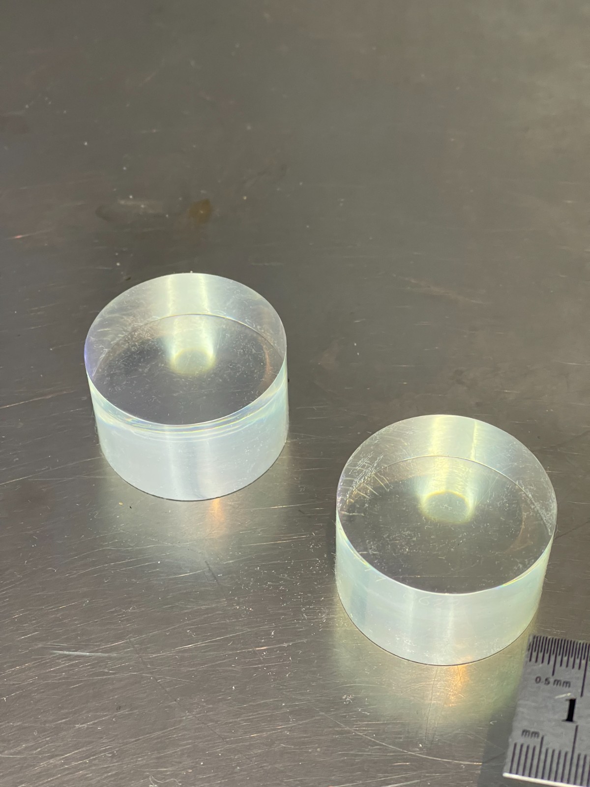 Plastiс Scintillation Crystal Detector 40×25mm 1.6"*1" New  Clear Scintillator