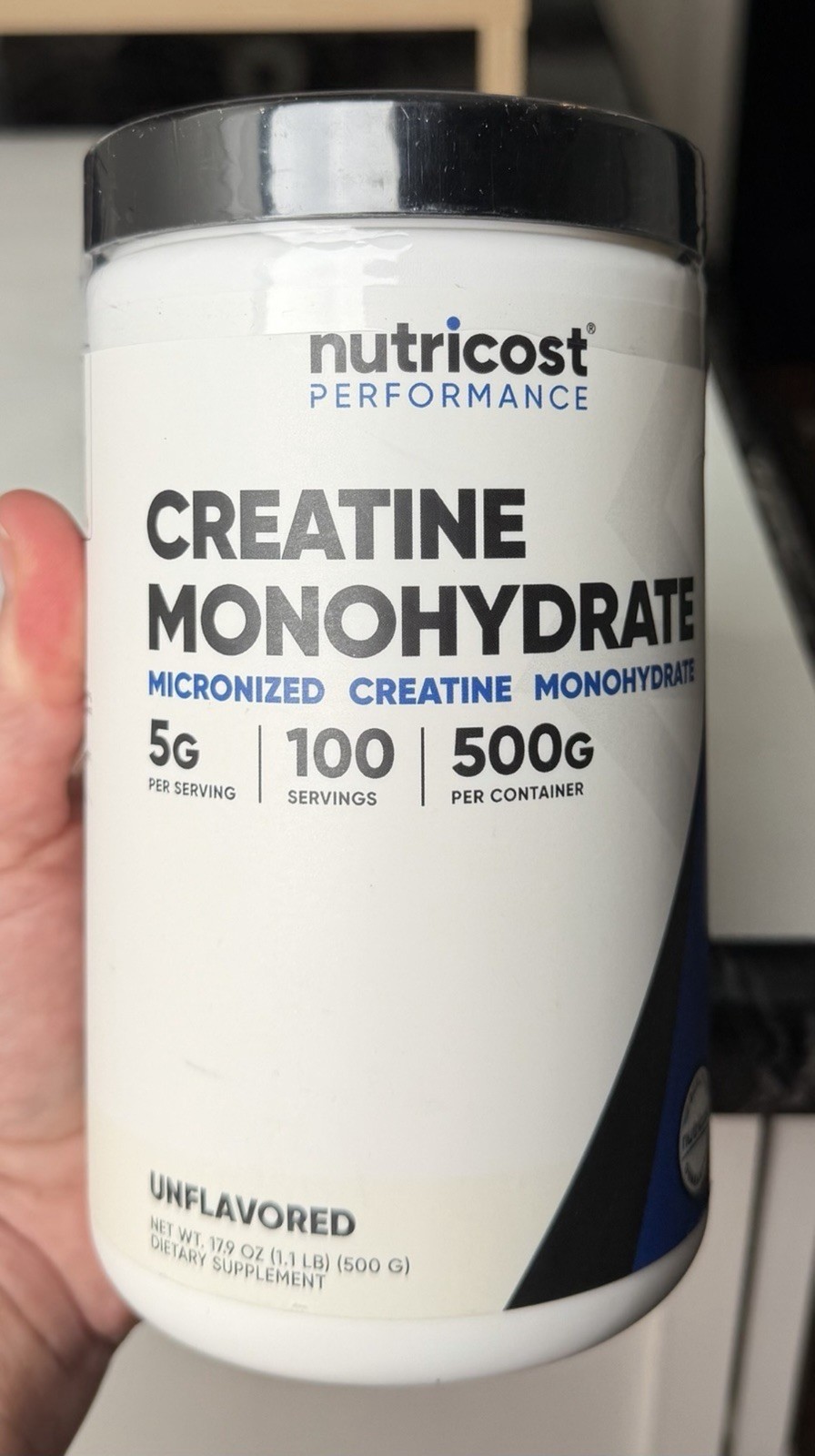 Nutricost Pure Creatine Monohydrate 500 Gram Powder