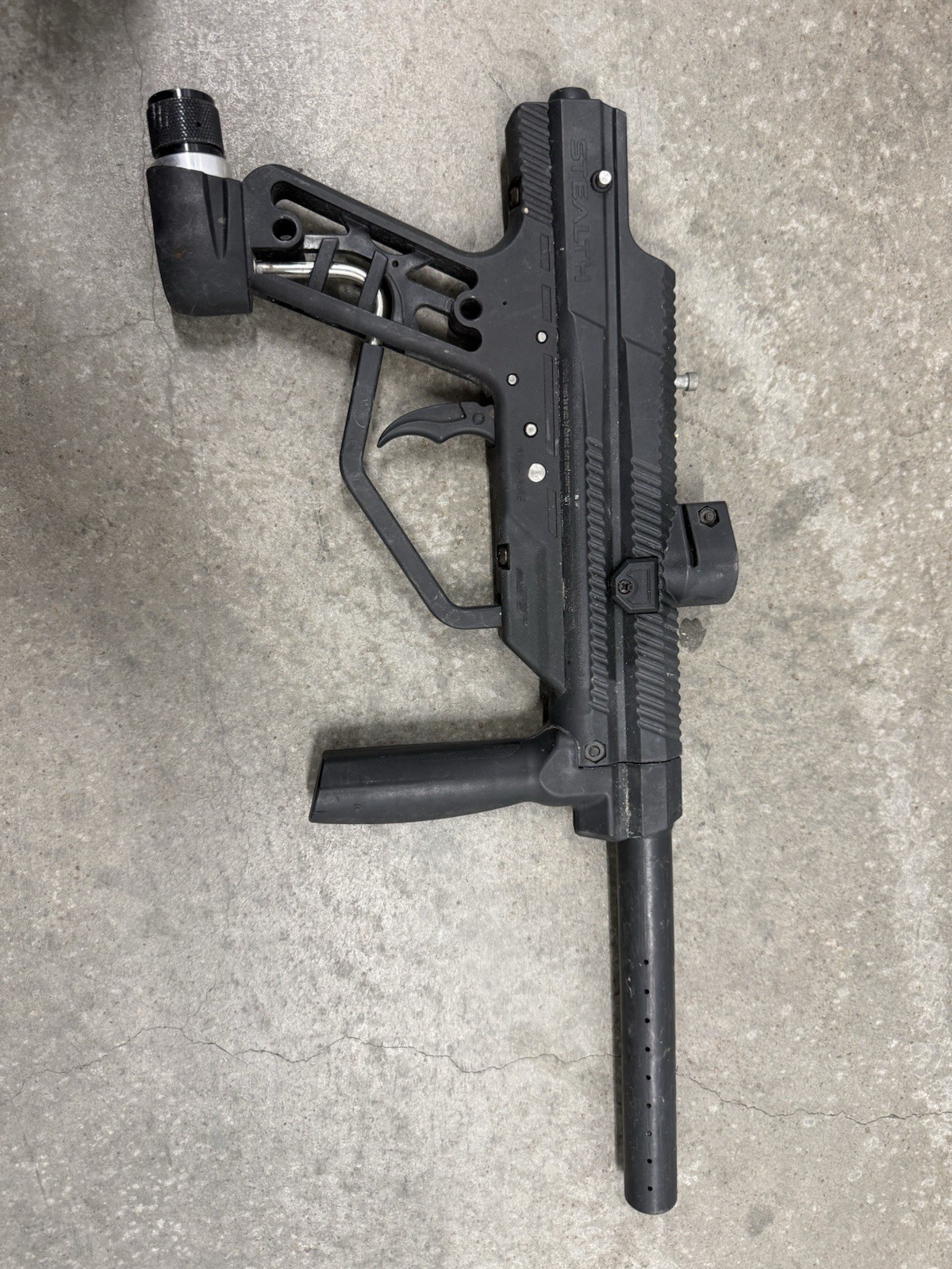 JT Stealth Paintball Marker Gun Black Mechanical Untested Marker Only