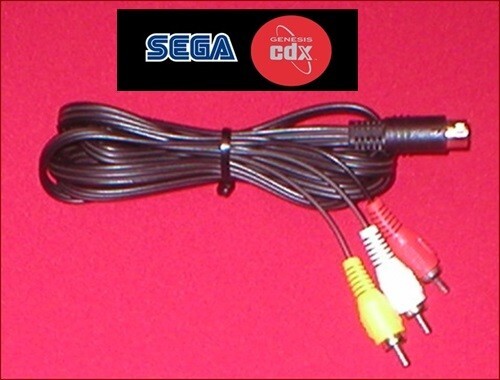 6Ft Stereo AV Audio Video RCA TV Cable for Sega Genesis CDX Console System NEW