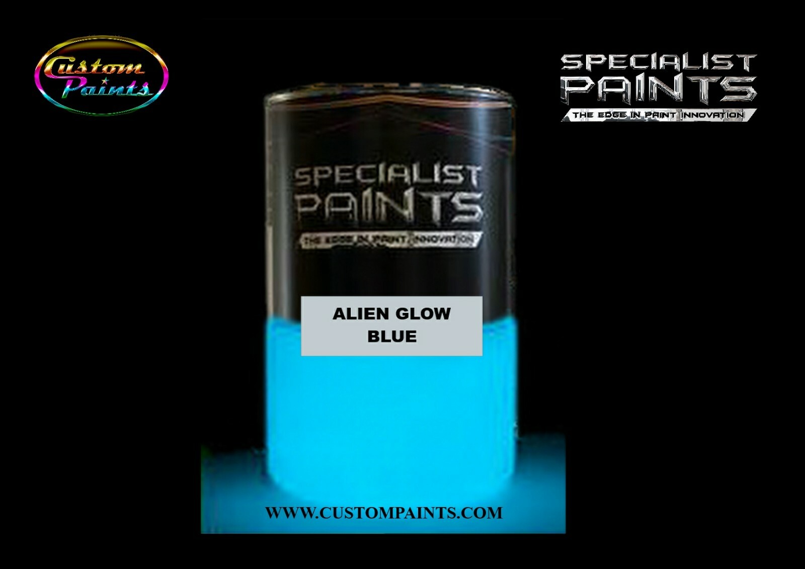 Quart of Alien Glow - Blue - Glow in Dark Paint, Motorcycle, Automotive, Custom