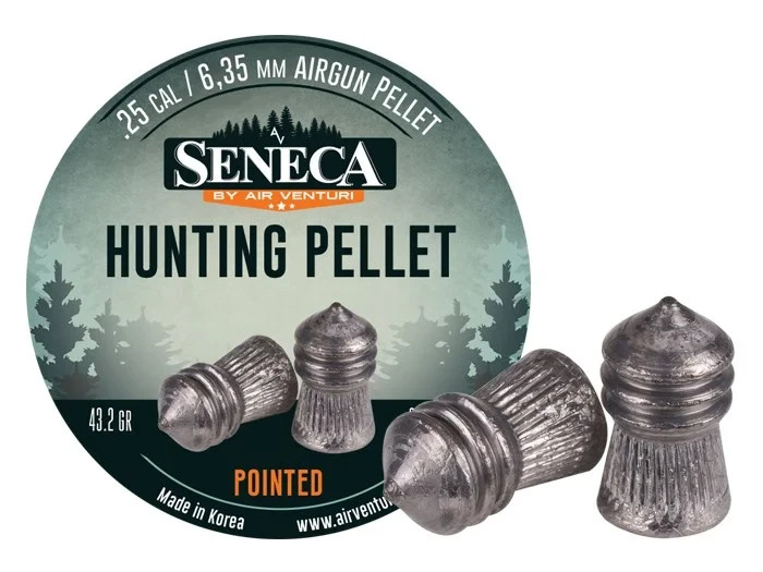 (NEW) Seneca .25 Cal, 43.2 Grains, Pointed, 83ct .25 Cal