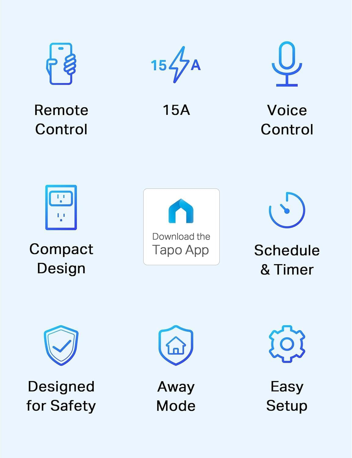 Smart Plug Mini 15A, Smart Home Wi-Fi Plug, Super Easy Setup, Compatible with...