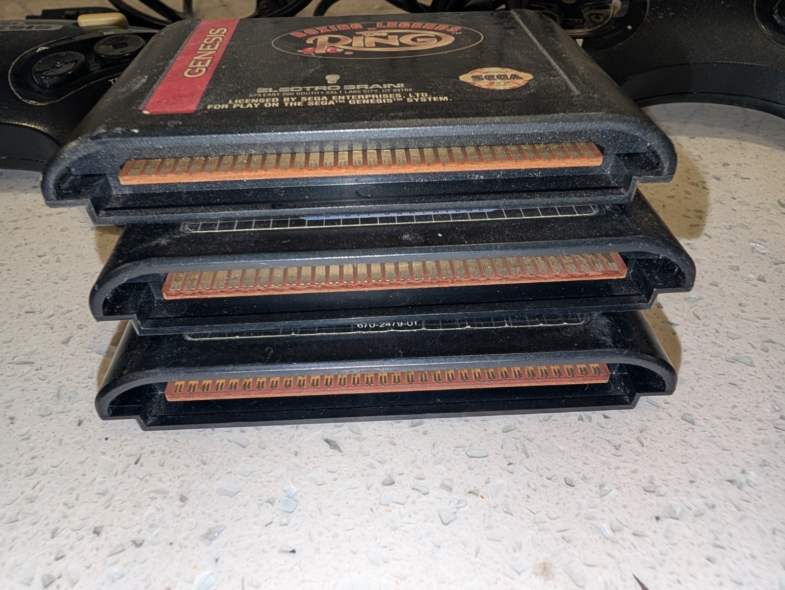 Sega Genesis Controller And Games