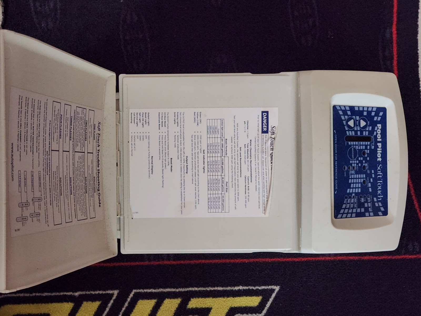 USED AutoPilot 16242 Front Cover - for Pool Pilot Soft Touch ST-220 Power Supply
