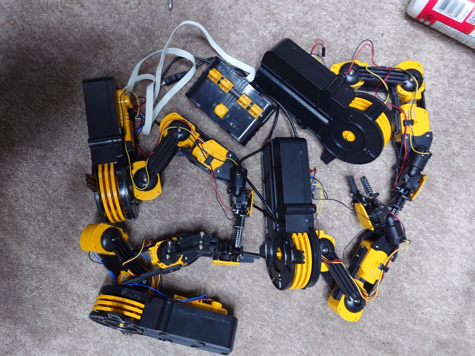 4 Set Robotic Robot Arm Kit Clamp Set Educational Robotics Untested As Is