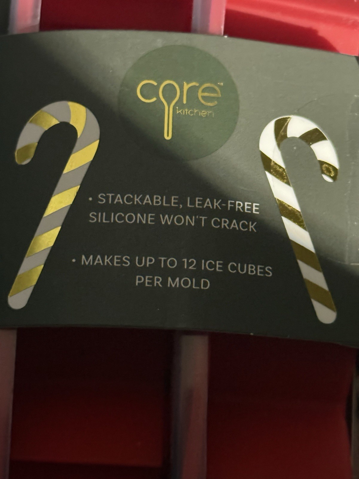 2pk Printed Lids/Bow Ice Tray by Core (24 Bow Molds)