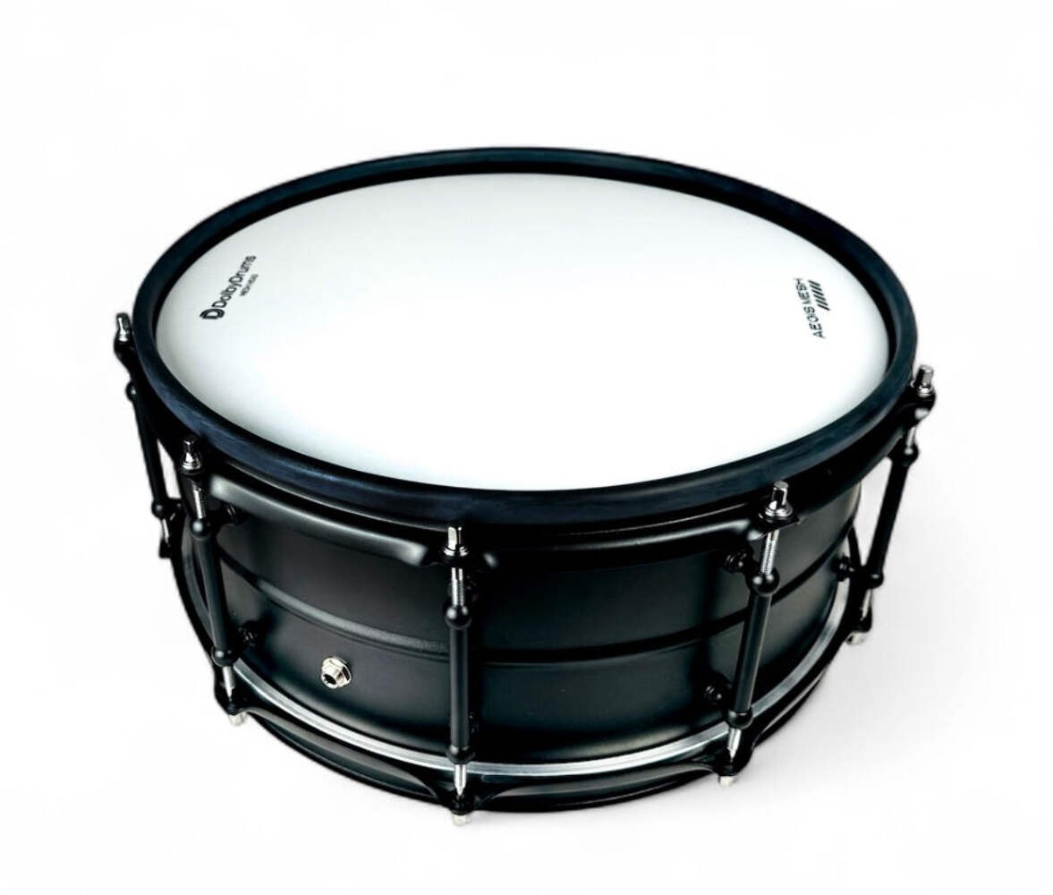 Dolby 14” Black Metal Electronic SNARE w 6 Triggers for Roland Alesis Drum