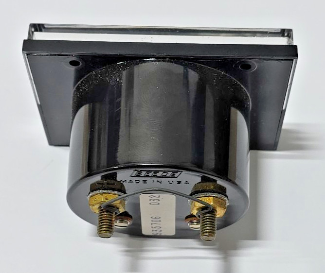 Beede D.C. Amperes Panel Meter 0-25
