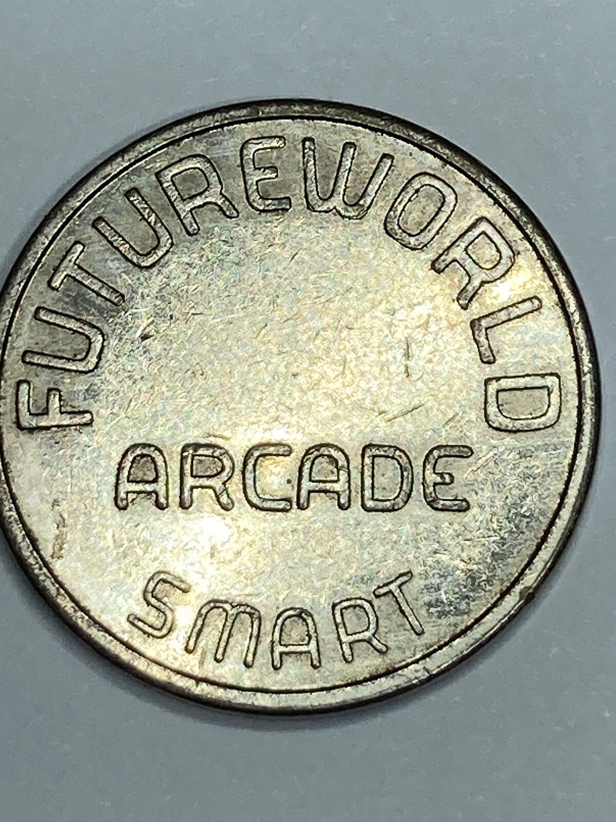 RARE FUTUREWORLD ARCADE TOKEN SMART DEFUNCT #qz1