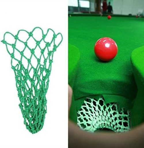 6 Pcs Nylon Mesh Billiards Pockets Set - Durable Pool Table Replacement