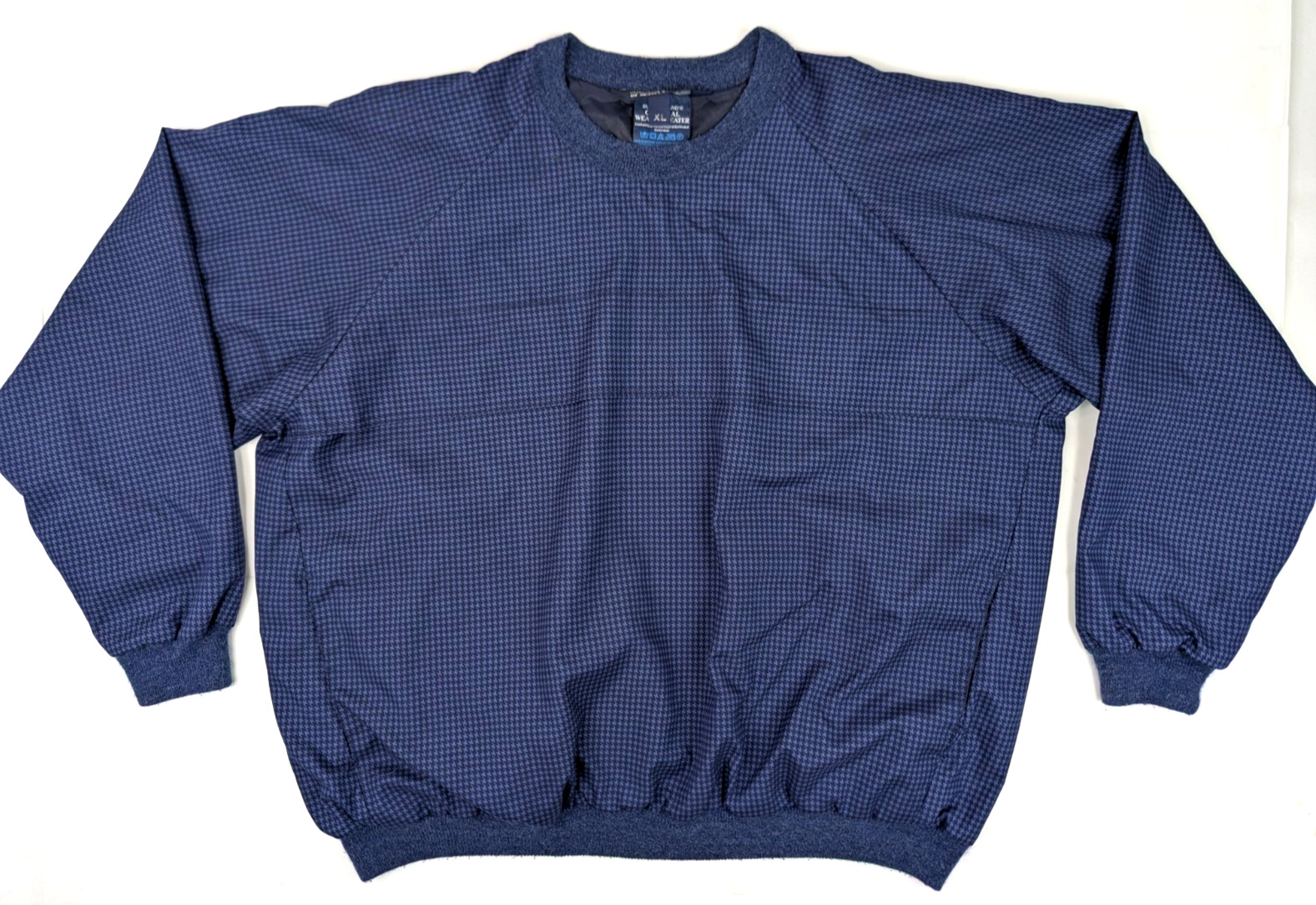 Sunderland of Scotland Weather Beater Houndstooth Waterproof Jacket Men XL, Blue