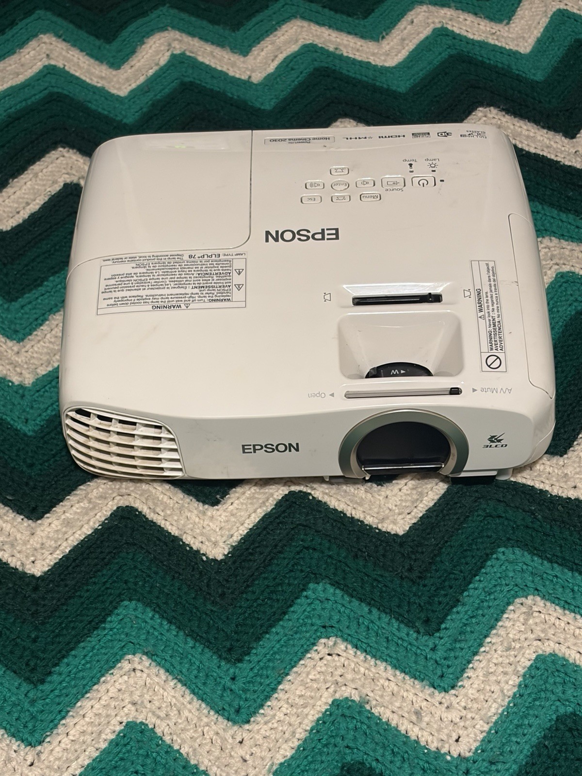 epson powerlite home cinema 2030 projector only