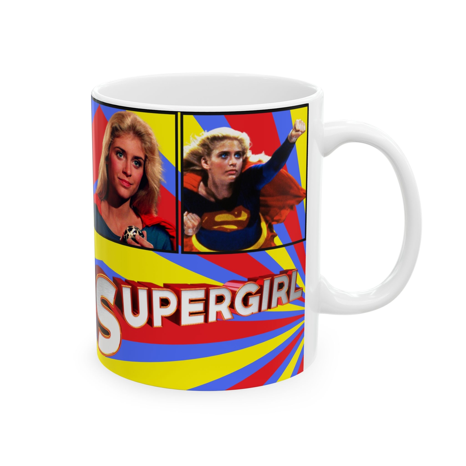 Supergirl Ceramic Mug 11oz, Helen Slater, Supergirl Movie, Movie Fan Gift